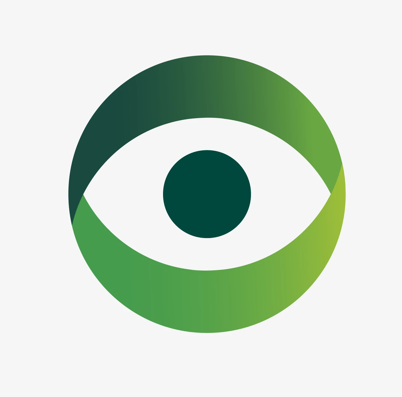 Actuate branded eye icon, using the folded actuate graphic line to frame the pupil.