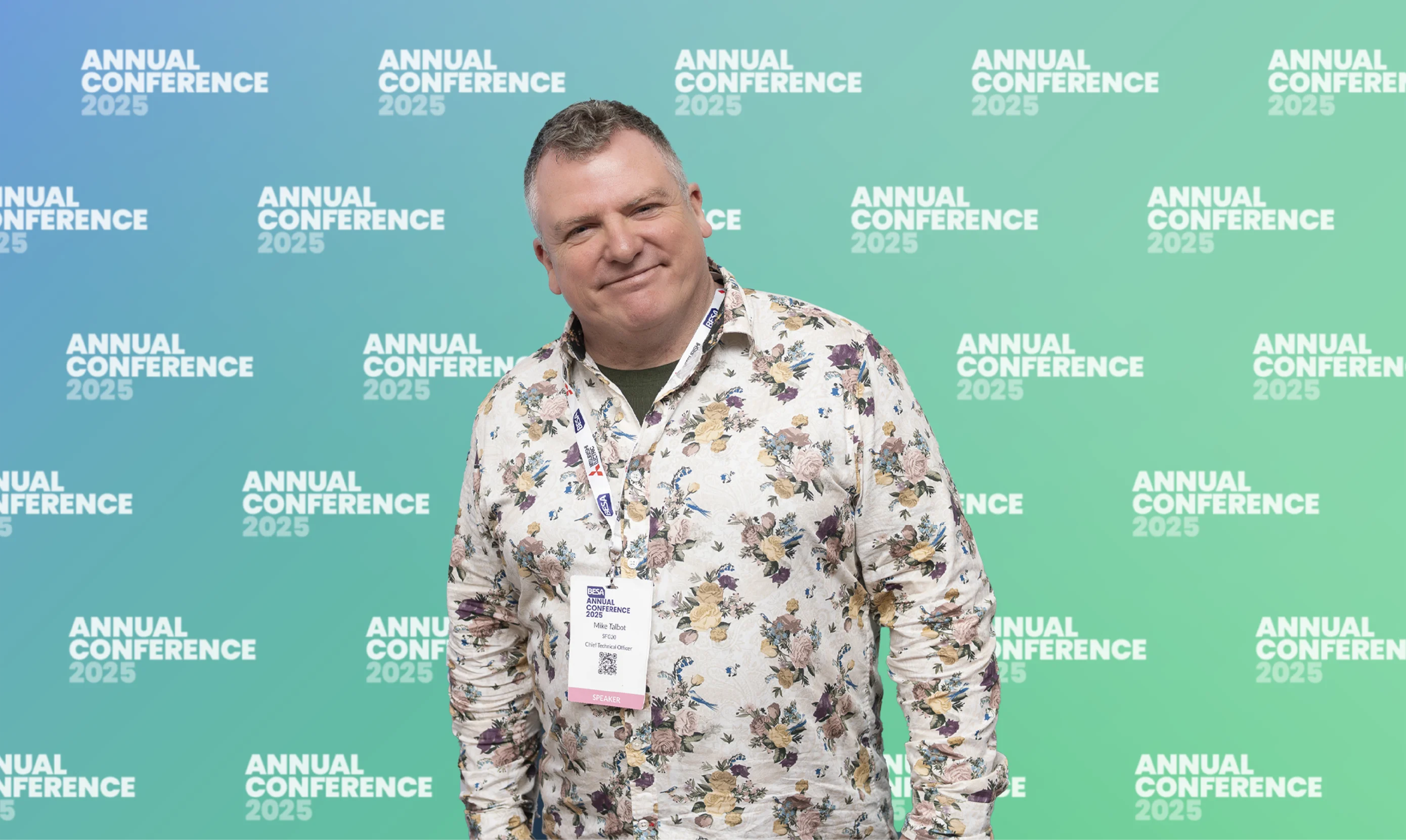 BESA annual conference 2025 large format design and print.