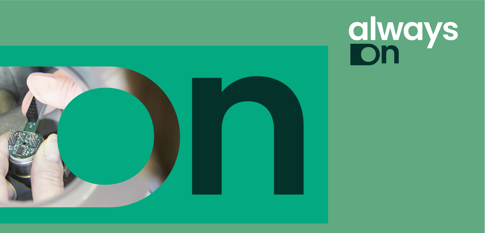 'Always On' digital web banner and website header.