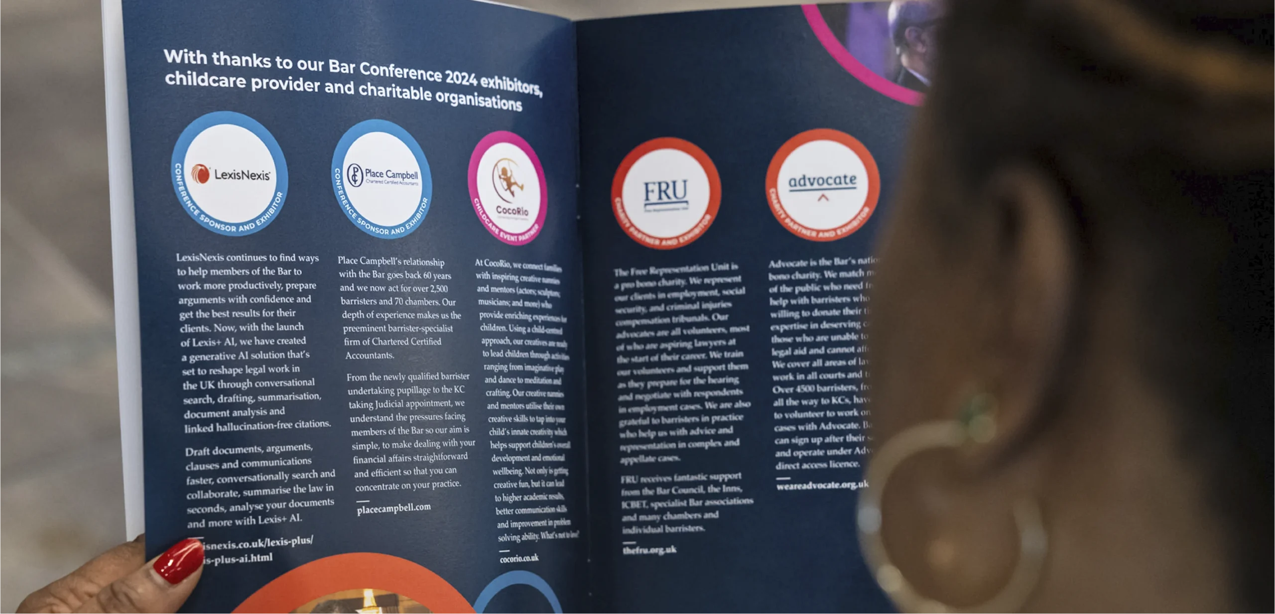 Lifestyle image showing supporting printed programme.