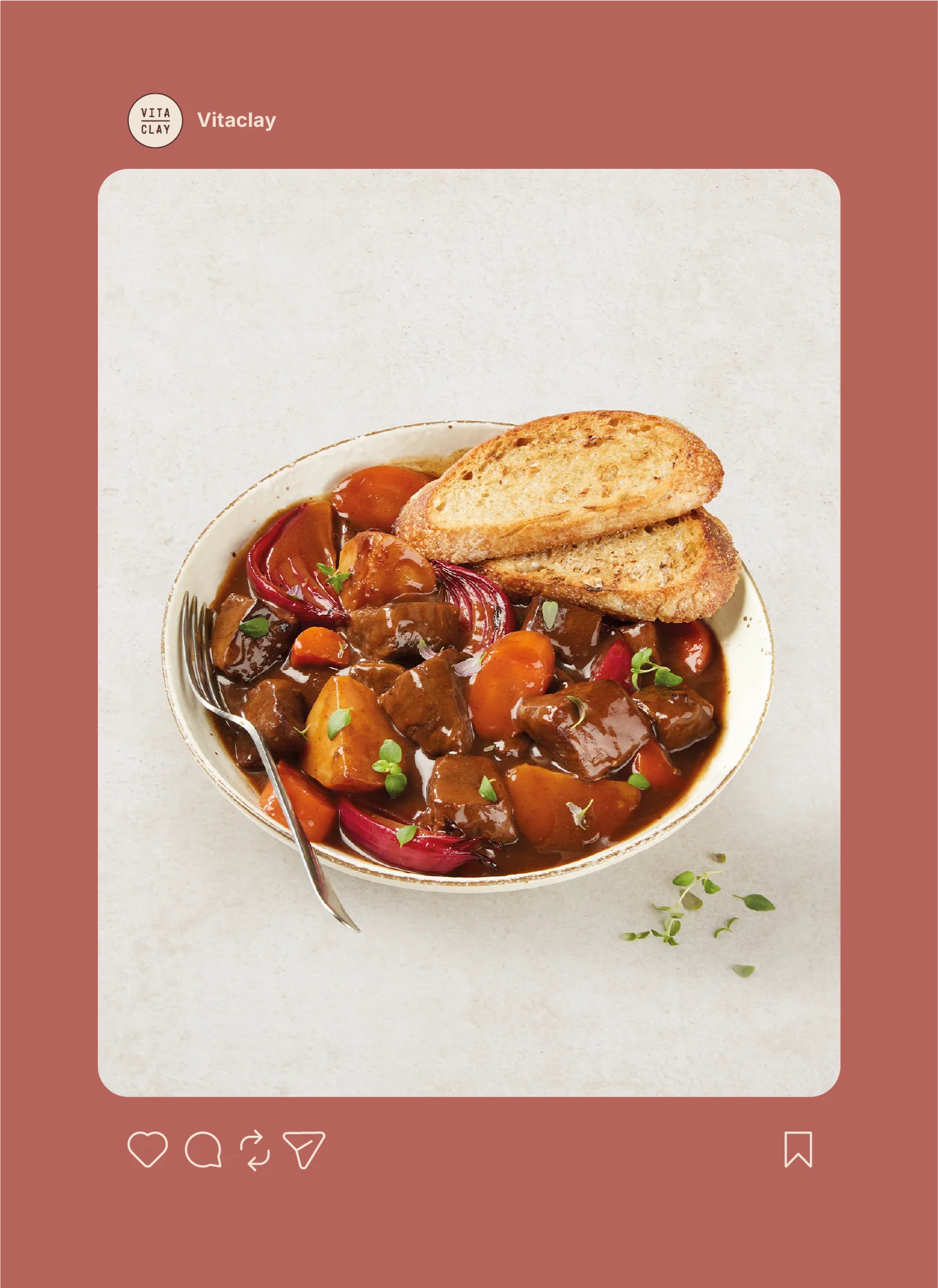 Vita clay social media design and photography.