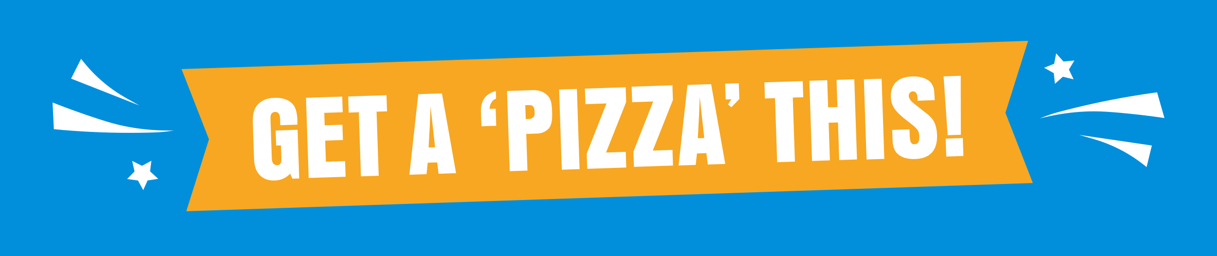 "Get a Pizza This", Morrisons Pizza Deal side of pack label, showing a variety of different pizza flavour colours.