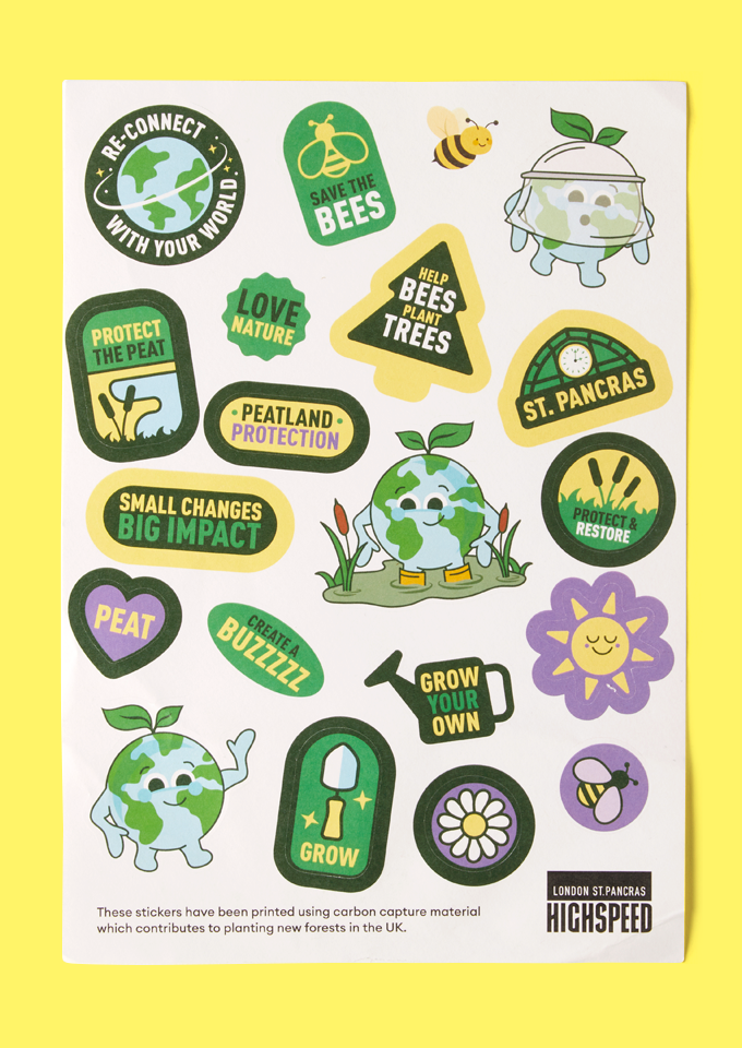 HS1 Summer campaign sticker sheet.